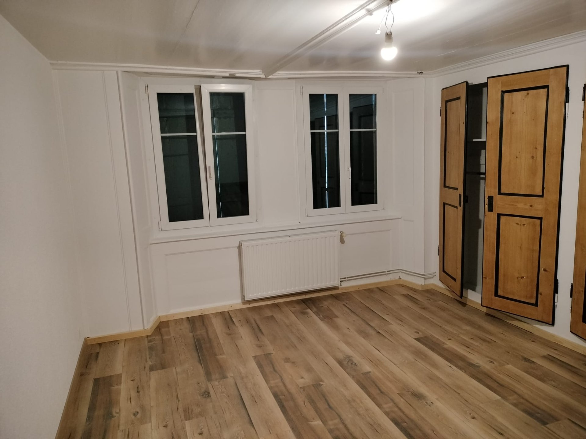 Peinture, parquet, placards