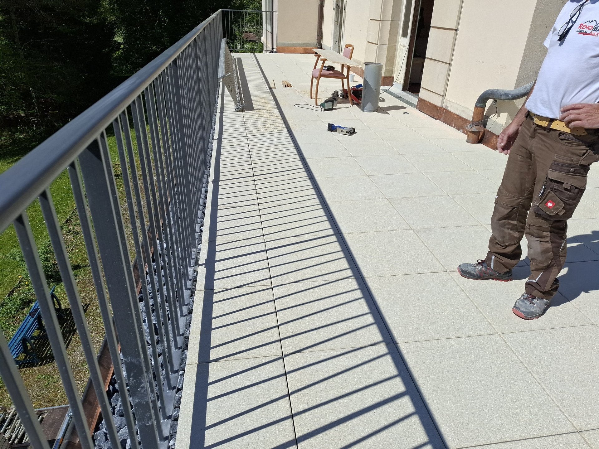 Terrasse dallée